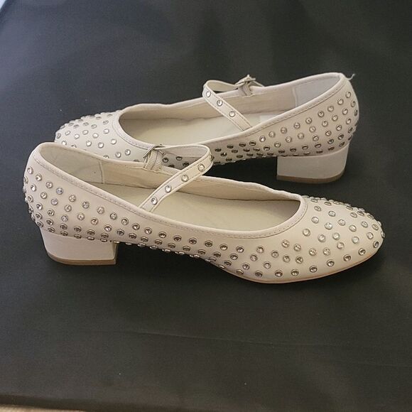 BRAND NEW MADDEN GIRL MARY JANE STYLE STUDDED LOW BLOCK HEEL SHOE R3 - Picture 7 of 16